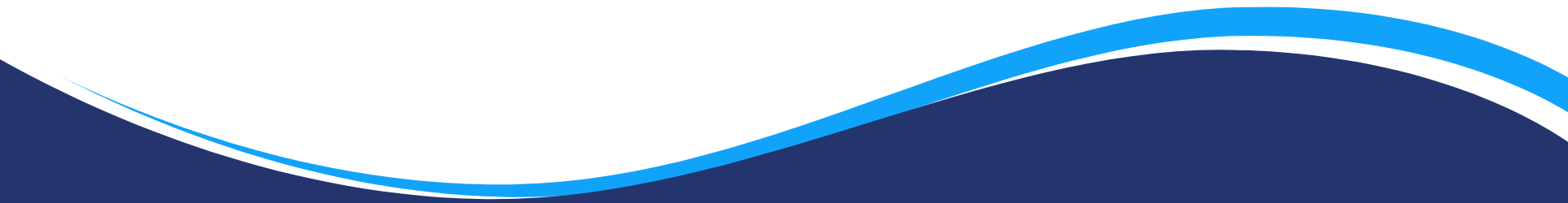 Blue divider between the title and welcome sections