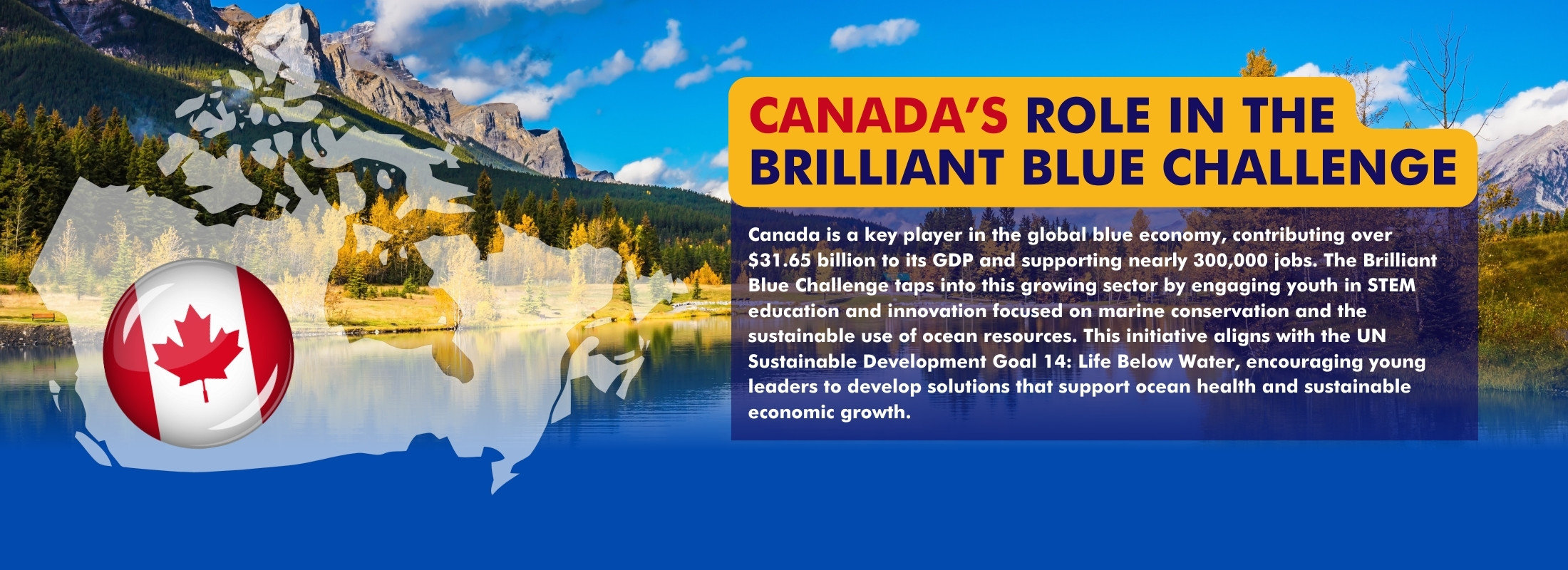 Canada's role in Brilliant Blue graphic image